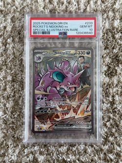 Team Rocket’s Nidoking Ex 233/182 Destined Rivals PSA 10 GEM MINT Pokemon Card - Image 1