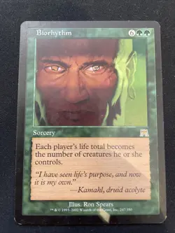 Biorhythm Onslaught Rare Magic The Gathering MTG Card - Image 1