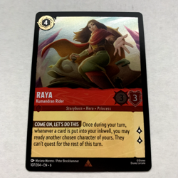 Raya 107/204 Disney Lorcana Azurite Sea Rare Cold Foil Card NM - Image 1