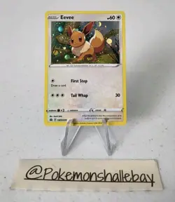 Eevee Swsh095 - Sword & Shield Black Star Promo *EXC-NM* Holo Pokemon Card - Image 1