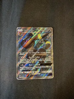 Umbreon GX 142/149 Sun & Moon 2017 Full Art Rare Pokemon Card TCG - Image 1