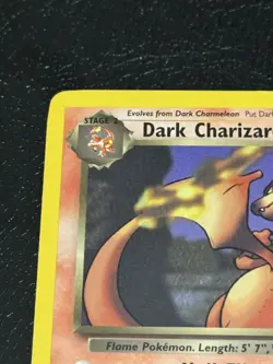 Pokemon Dark Charizard 21/82 Non-Holo Card Team Rockets Series - MISPRINT - Image 2