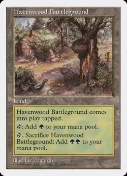 1x Havenwood Battleground - LP - 5th Edition - mtg - SPARROW MAGIC - Image 1