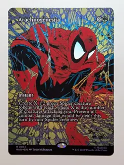 MTG Arachnogenesis (Borderless) FOIL Marvel Spiderman Mythic #31 NM - Image 1