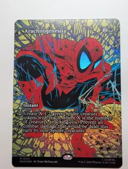 MTG Arachnogenesis (Borderless) FOIL Marvel Spiderman Mythic #31 NM - Image 2