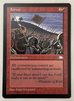 1x Fervor Weatherlight MTG Magic the Gathering NM - Image 1