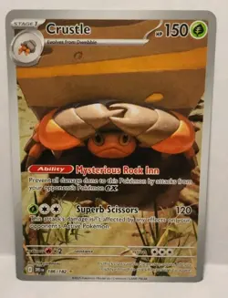 2025 Pokemon SV Destined Rivals DRI EN Crustle #186/182 - Image 1