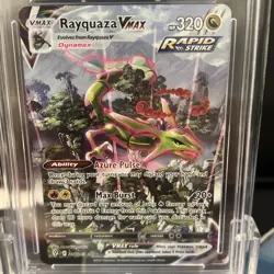 Pokemon TCG Rayquaza VMAX Evolving Skies Alternative Art #218 Ace 10 Gem Mint - Image 3