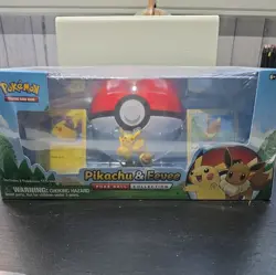 Sealed Pokemon Pikachu & Eevee Poke Ball Collection Box 5x Packs 2018 - Image 1