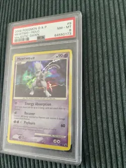 2008 Pokemon Diamond & Pearl Majestic Dawn 9 Mewtwo-Holo PSA 8 - Image 4