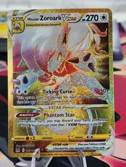 Pokemon TCG Hisuian Zoroark VSTAR Sword & Shield - Lost Origin 213/196... - Image 1