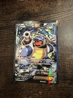 Pokemon TCG Blastoise EX XY122 Black Star Promo Regular Size HP - Image 1
