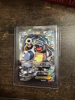 Pokemon TCG Blastoise EX XY122 Black Star Promo Regular Size HP - Image 3