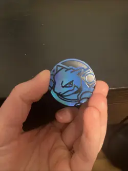 Blastoise Blue Pokemon TCG Flipping Coin - Image 2