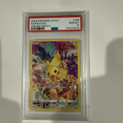 Pokemon Pikachu 160/159 Full Art Secret Rare Crown Zenith 2023 PSA 10 GEM MINT - Image 1