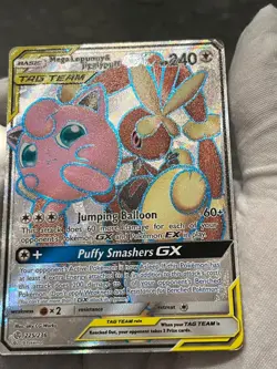 Pokemon TCG Mega Lopunny & Jigglypuff GX 225/236 Cosmic Eclipse Full Art DMG - Image 4