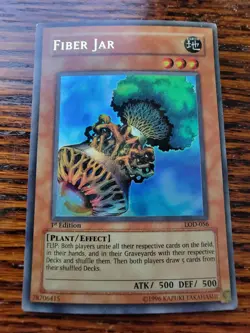 MP - Yu-Gi-Oh! TCG Fiber Jar Legacy of Darkness LOD-056 1st Edition Ultra Rare - Image 1