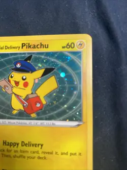 Special Delivery Pikachu SWSH074 Promo Cards Holo W/ Very Nice Swirl - Image 4