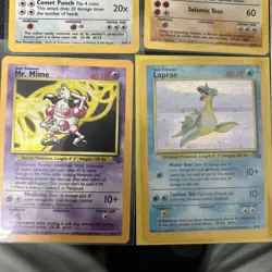Pokemon TCG Base Set Rare Holo Lot Of 5 Cards Vintage 1999 WoTC - Image 2