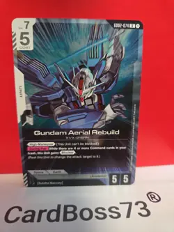 Gundam Aerial Rebuild Gundam Card Game . Dual Impact Rare . GD02-074 - Image 5