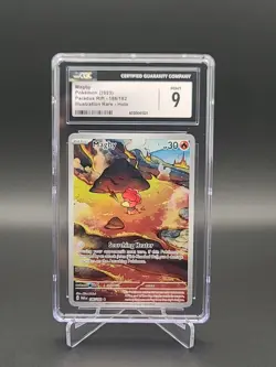 CGC 9 Magby Illustration Rare 186/182 2023 Pokemon Paradox Rift Pokemon TCG Card - Image 1