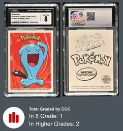 CGC 8 WOBBUFFET (2001) DUNKIN BOOMER STICKER CARDS #202 - Image 3