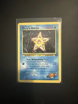Pokemon Card WOTC Misty's Staryu 92/132 Gym Challenge Unlimited Common NM - Image 1