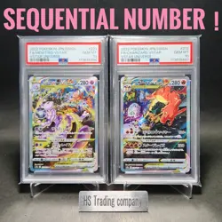 PSA10 Charizard 212/172 Mewtwo 221/172 SAR VSTAR Universe Pokemon Card Japanese - Image 1