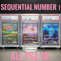 PSA 10 Sequential Set Charizard Venusaur Blastoise ex SAR Pokemon Card 151 2023 - Image 1
