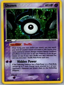 Unown (S) S/28 Holo Unseen Forces - Pokemon Card - NM - Image 1