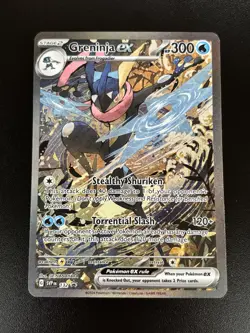 Greninja ex 132 Sv: Scarlet & Violet Black Star Promo Card Holo Pokemon TCG - NM - Image 1