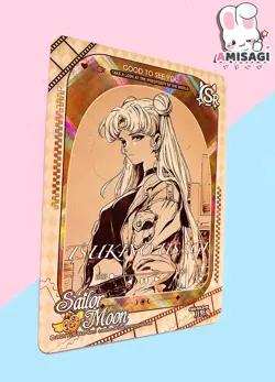 Sailor Moon Trading Card Game Usagi Karte Anime Manga Fan Made COS-SR.2-01 - Image 2