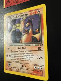 HP Condition Dark Charizard Holo Rare Team Rocket 4/82 Pokemon Card - Image 2
