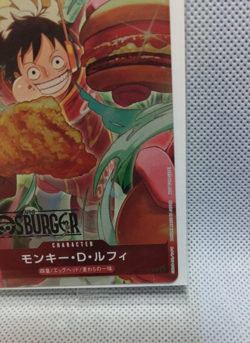 One Piece Card Game Monkey D. Luffy Promo P-080 MOS BURGER Limited Japanese - Image 4