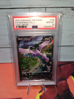 PSA 10 Aerodacty V 106/100 SR Alt Art Lost Abyss Pokemon Card Japanese Gem Mint - Image 1