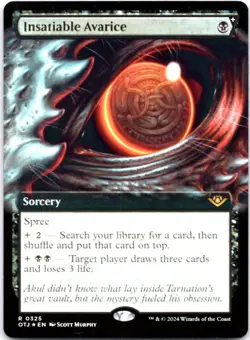 Insatiable Avarice (Extended Art) - FOIL - Outlaws of Thunder Junction - 325 NM - Image 1