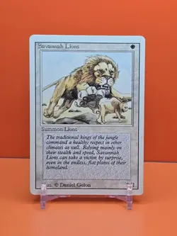 ⚪⚪⚪ 1994 MAGIC THE GATHERING SAVANNAH LIONS REVISED 3RD EDITION PLAYED ⚪⚪2 - Image 1