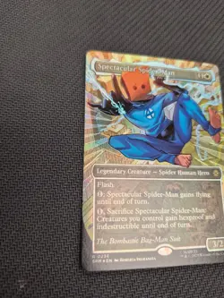 Magic MTG Spectacular Spider-Man 0236 Borderless Textured Foil Bag Man NM - Image 2