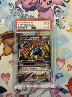 2014 Pokemon XY M Metagross EX Black Star Promo XY35 PSA 6 - Image 1