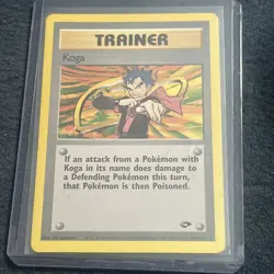 Pokemon TCG Koga 106/132 Gym Challenge Vintage LP+ - Image 1