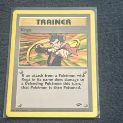 Pokemon TCG Koga 106/132 Gym Challenge Vintage LP+ - Image 3