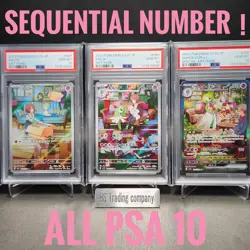 PSA 10 Ralts Kirlia Gardevoir SEQ set SAR AR Japanese SV1S Scarlet ex Pokemon - Image 1