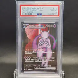 PSA 10 Team Rocket's Mewtwo ex SR 114/098 Glory of Team Rocket Pokemon Japanese - Image 3