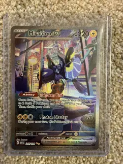 Miraidon ex - 244/198 Special Illustration Rare Holo NM Pokemon SV01: Scarlet & - Image 1