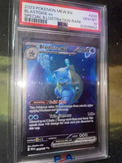 Blastoise EX 200/165 PSA 10 Gem Mint Special Illustration Rare Pokemon 151 - Image 3
