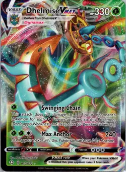 Pokemon TCG Dhelmise VMAX 10/72 Shining Fates NM - Image 1
