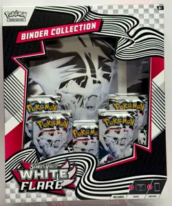 Pokemon TGC: Scarlet & Violet WHITE FLARE Binder Collection~In Hand~Sealed~ NEW! - Image 2