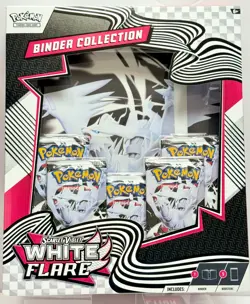 Pokemon TGC: Scarlet & Violet WHITE FLARE Binder Collection~In Hand~Sealed~ NEW! - Image 3