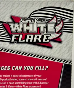 Pokemon TGC: Scarlet & Violet WHITE FLARE Binder Collection~In Hand~Sealed~ NEW! - Image 4
