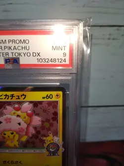 CHRY. BLSM. AFR. PIKACHU POKEMON CENTER TOKYO DX PSA9 Japanese - Image 3